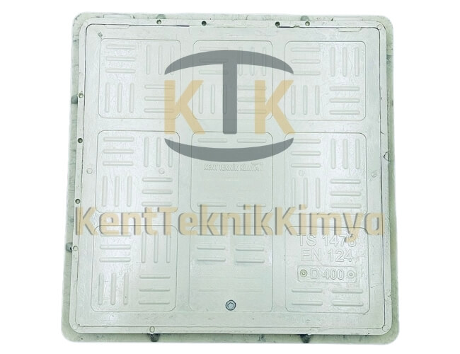 FK400-KKT-400-A-A15 Kompozit Kare Rögar Kapağı Takımı 400x400 mm